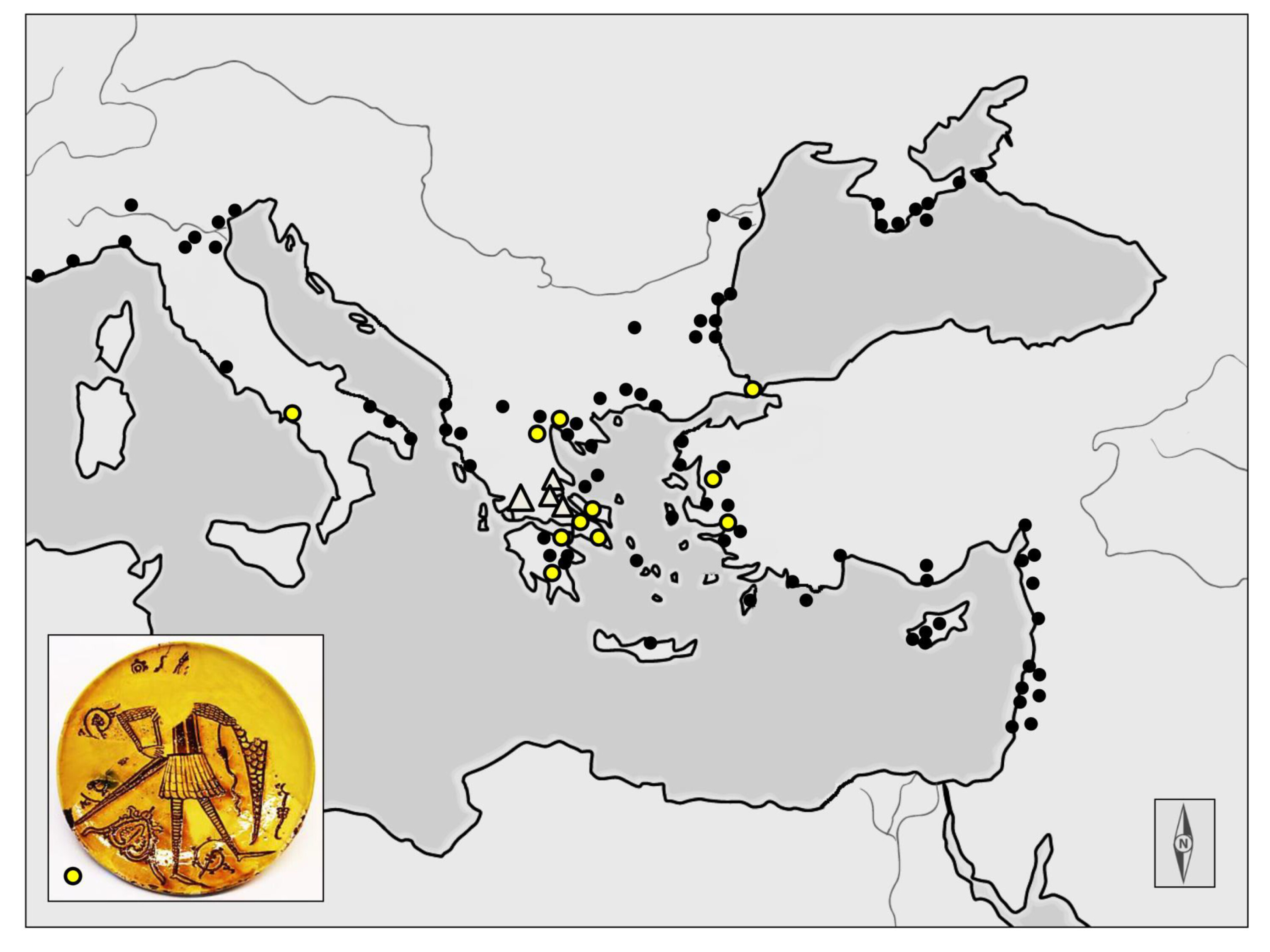 Figure 2 Incised Sgraffito distribution