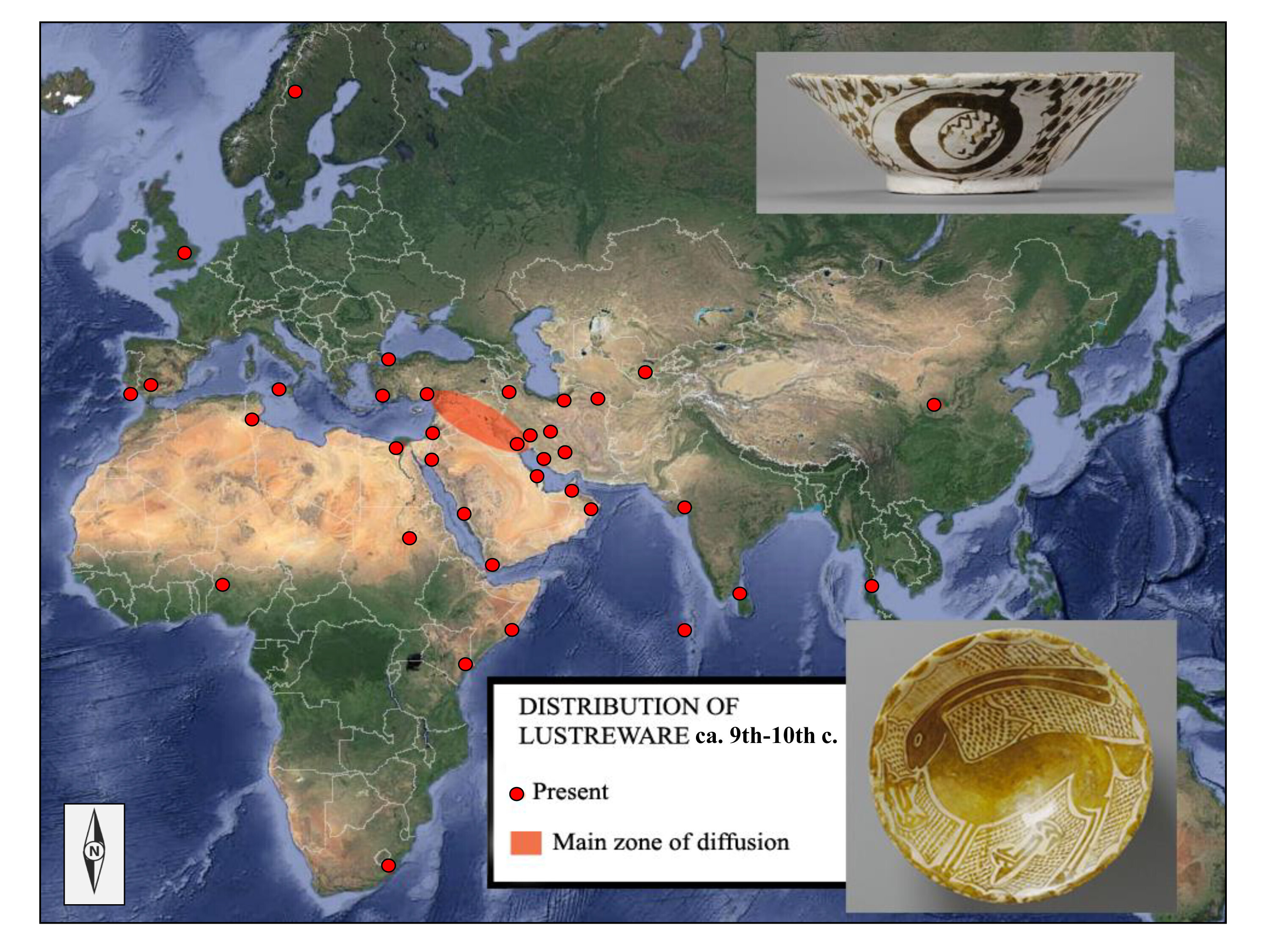 Figure 5 Abbasid Lustreware distribution