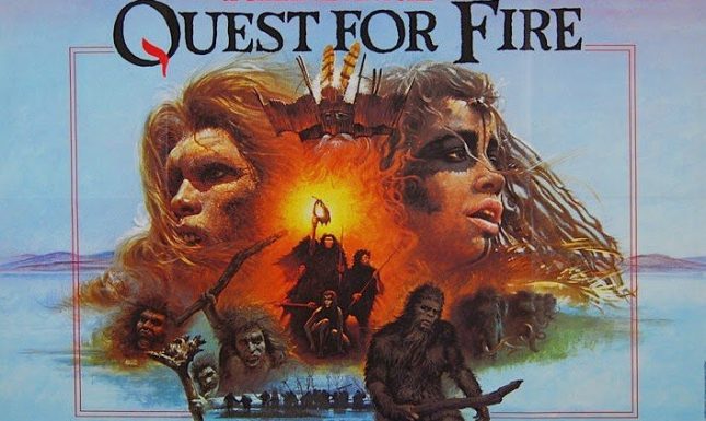 Q 0002 Quest for Fire quad movie poster l